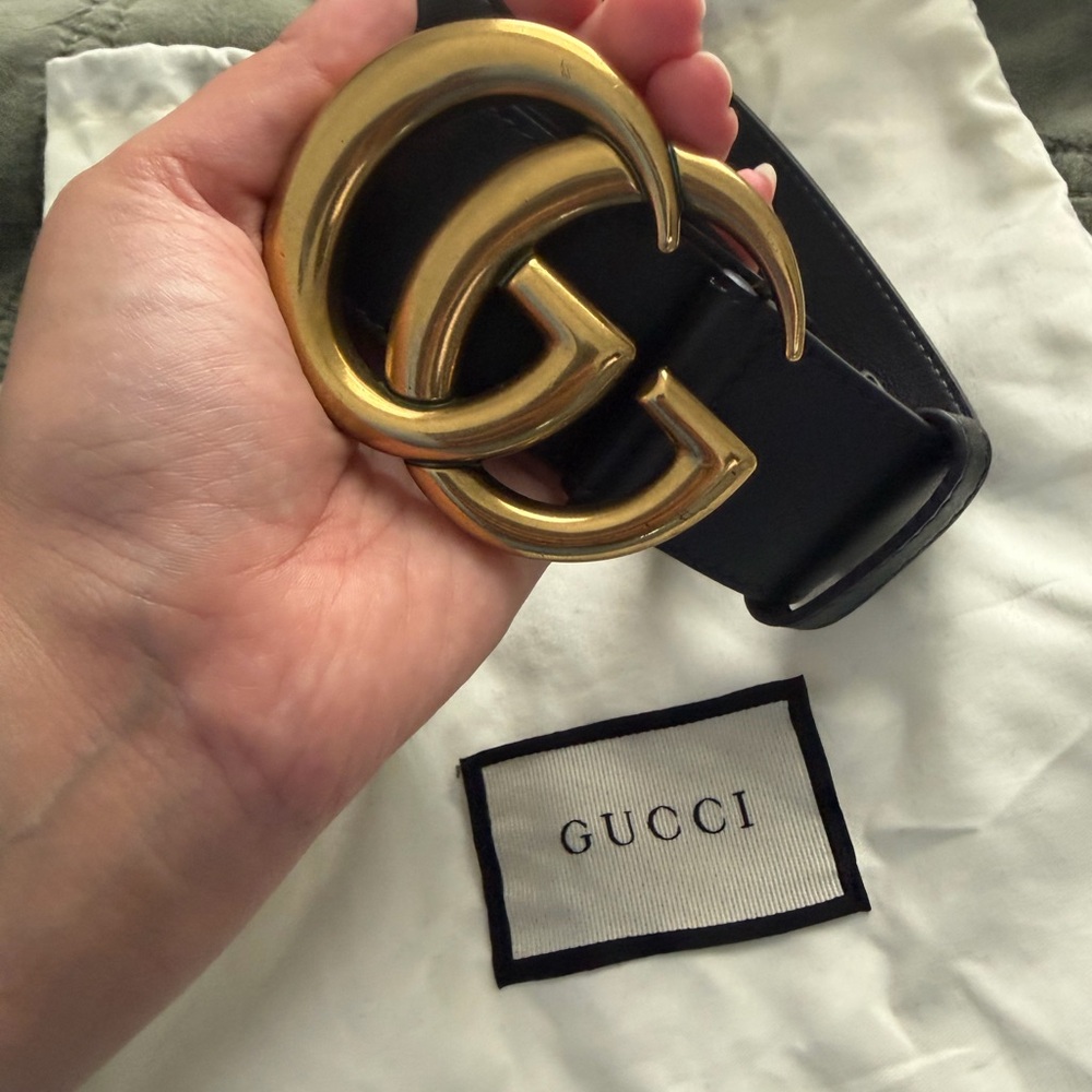GUCCI GG Marmont Black Leather
Belt - Made in Italy - Womens - Picture 6 of 7